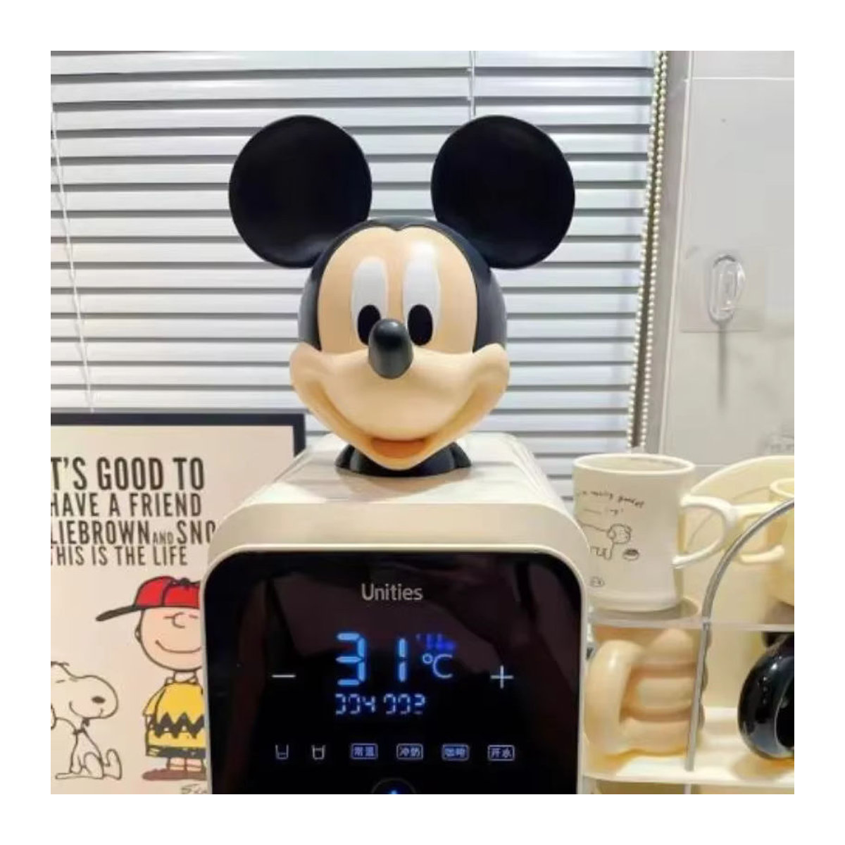 Disney Mickey und Donald Duck Sparschwein als dekoratives Cartoon Desktop Ornament aus Kunststoff, mehrfarbig - Bild 5