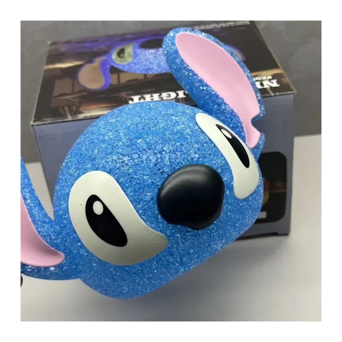 Disney Stitch Nachttischlampe mit Cartoon-Projektion in Blau - Bild 2