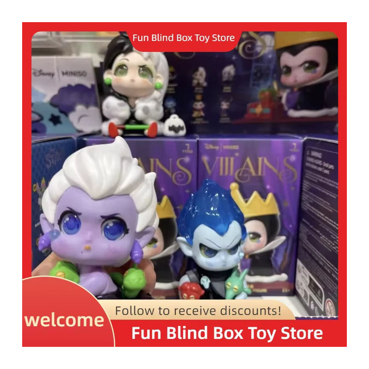 Disney Villains Born To Rebel Mystery Box Sammlerfiguren in Lila für deine Schreibtischdekoration - Bild 2
