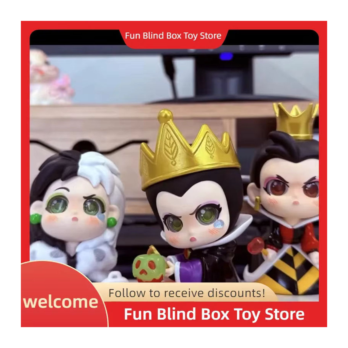 Disney Villains Born To Rebel Mystery Box Sammlerfiguren in Lila für deine Schreibtischdekoration - Bild 3