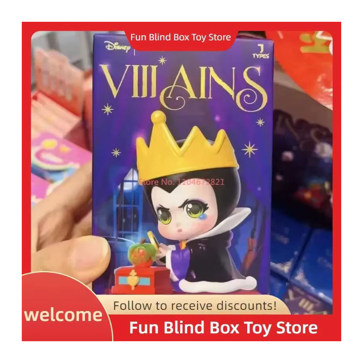 Disney Villains Born To Rebel Mystery Box Sammlerfiguren in Lila für deine Schreibtischdekoration - Bild 6