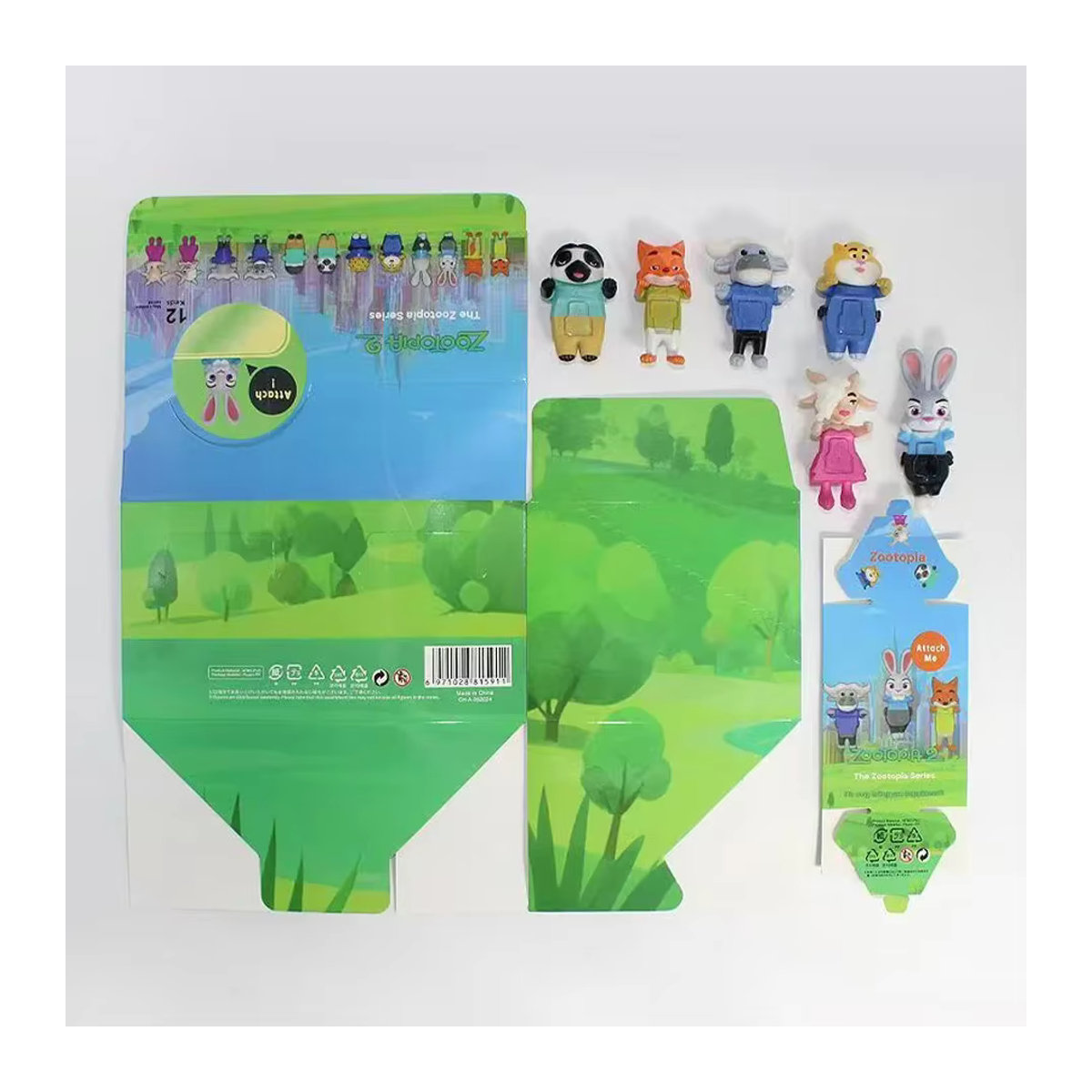 Disney Zootopia 2 Angel Blind Box Niedrige Mini-Anime-Charakterfigur aus Kunststoff in Mehrfarbig als Auto-Innenausstattung oder Telefon-Ornament - Bild 3