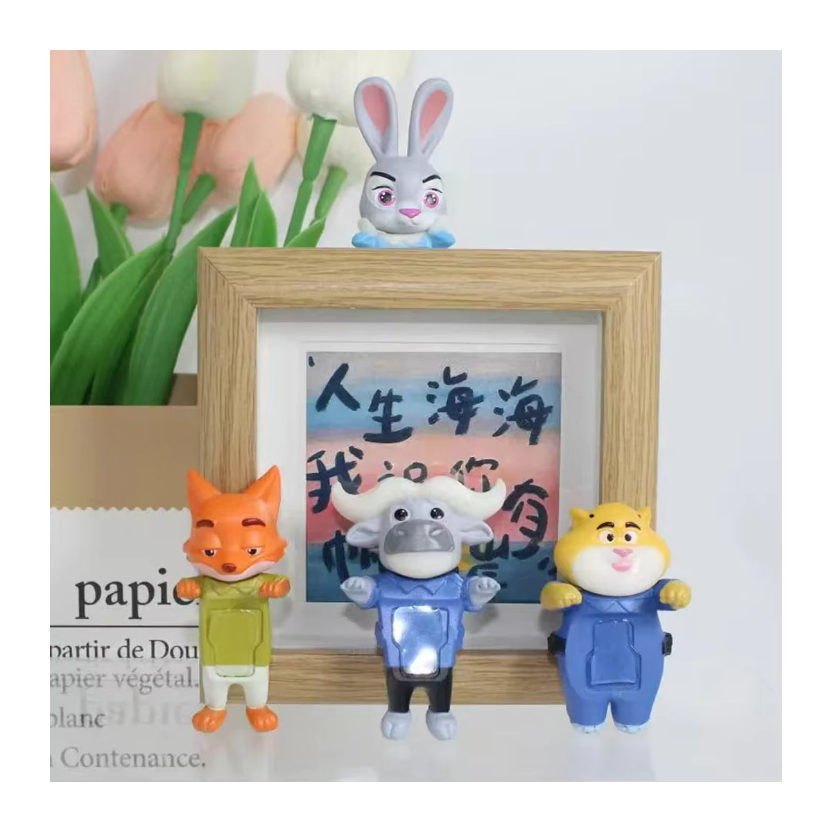 Disney Zootopia 2 Angel Blind Box Niedrige Mini-Anime-Charakterfigur aus Kunststoff in Mehrfarbig als Auto-Innenausstattung oder Telefon-Ornament - Bild 4