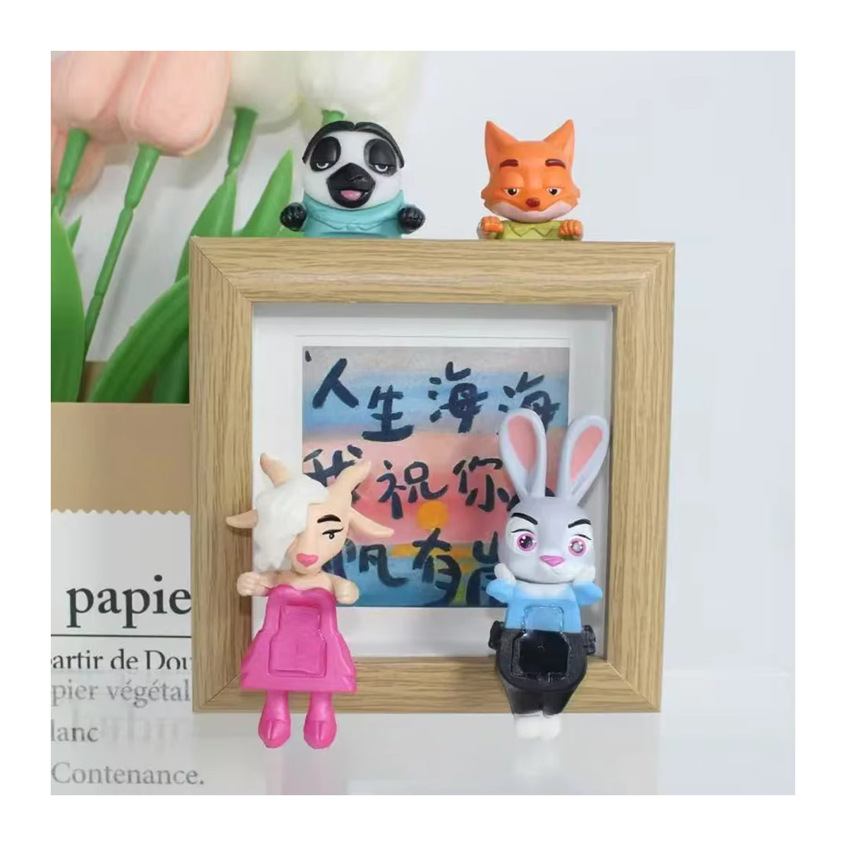 Disney Zootopia 2 Angel Blind Box Niedrige Mini-Anime-Charakterfigur aus Kunststoff in Mehrfarbig als Auto-Innenausstattung oder Telefon-Ornament - Bild 5