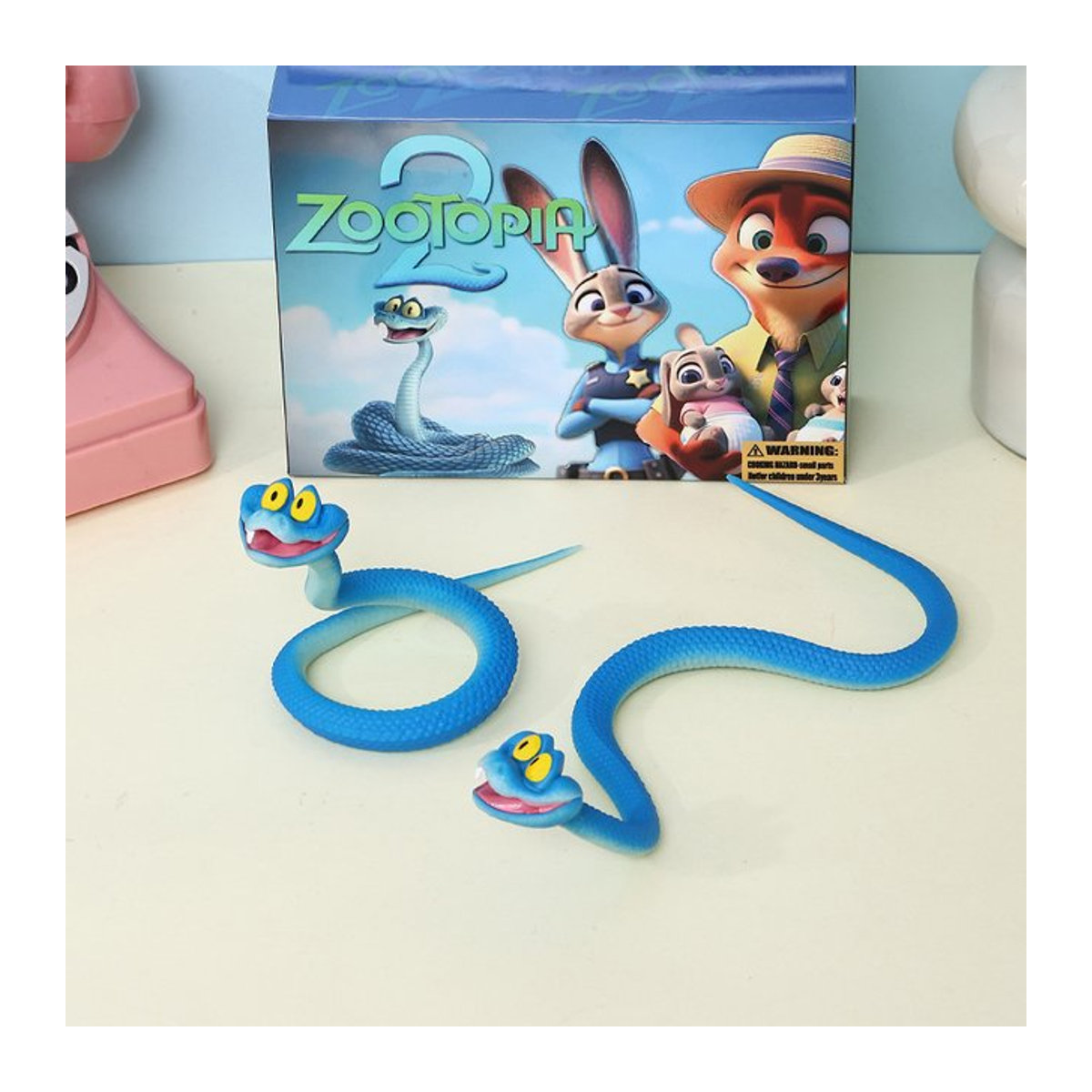 Disney Zootopia 2 Figur Gary in Blau, bewegliche Sammlerfigur aus Kunststoff für Kinder - Bild 1