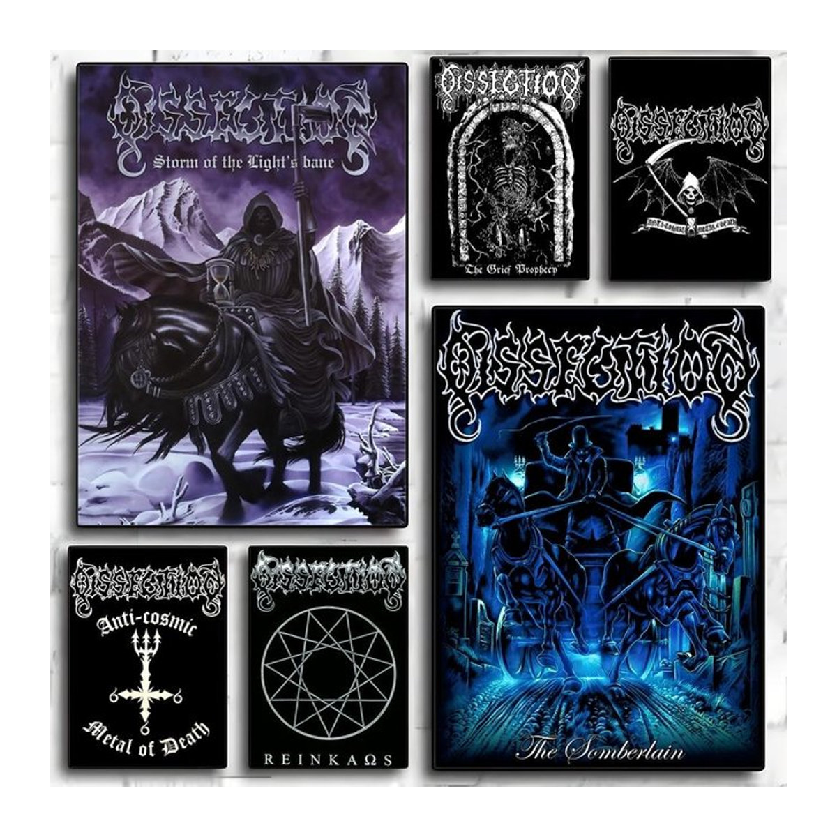Dissection Metal Band Poster D-DissectionS HD-Kunst Wanddekoration selbstklebend wasserfest mehrfarbig weiß - Bild 1