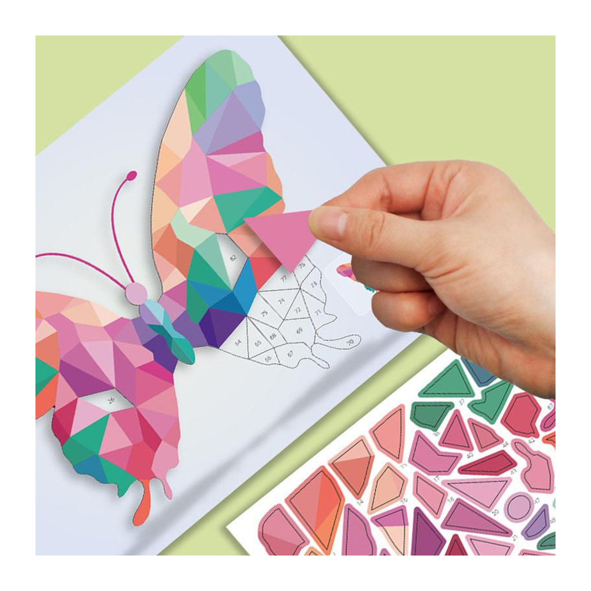 DIY 3D Tier-Puzzle Aufkleber Set mit geometrischen Formen für Kinder, mehrfarbig, selbstklebend - Bild 4