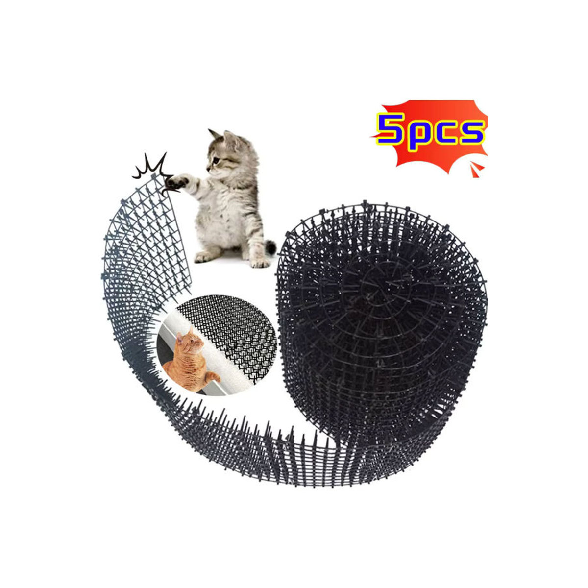 DIY Katze Repellent Matte zur Abschreckung für Garten und Balkon, pfotenfreundliche Schutzmatte zur einfachen Installation - Bild 6