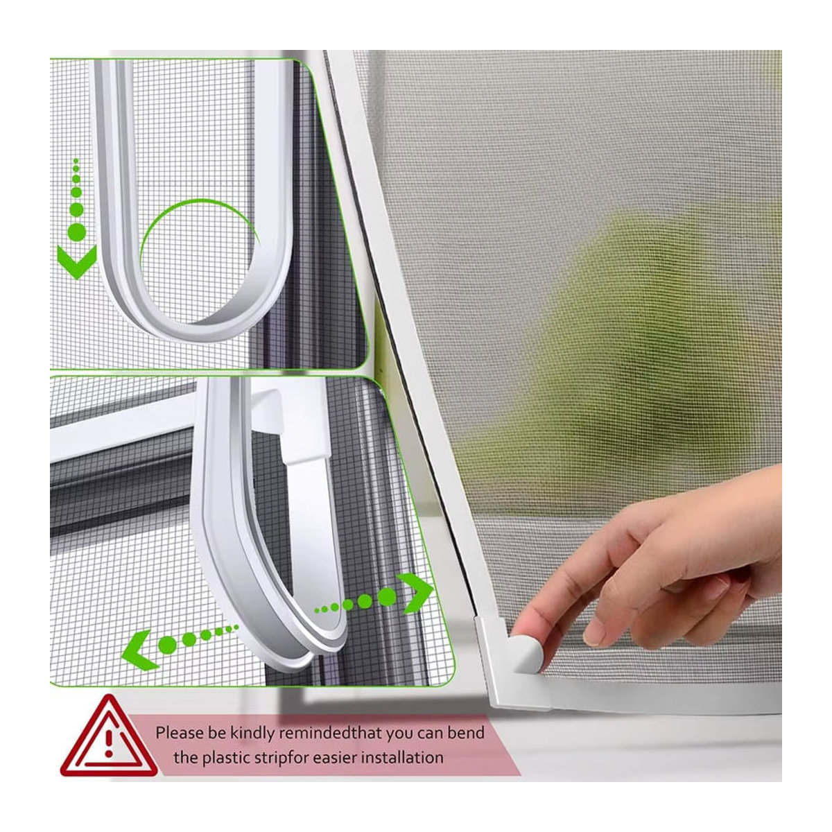 DIY Sommer Mesh Vorhang als abnehmbares und waschbares Insektenschutznetz mit Magnetverschluss für Fenster und Türen - Bild 3