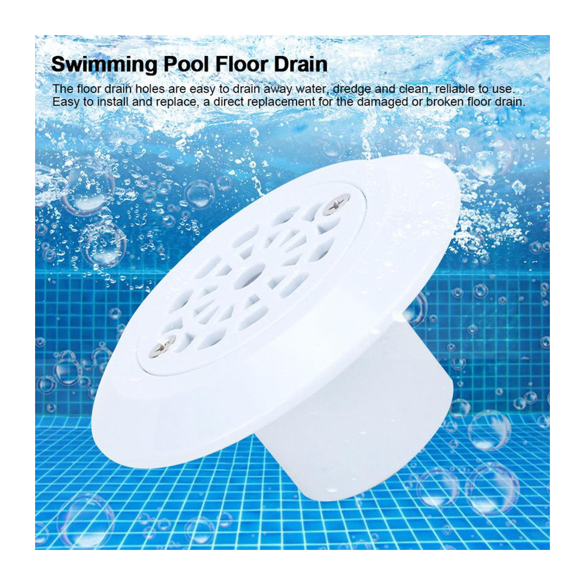 DIYelecs Filtertype Pool Bodenablauf Ersatzteil für Schwimmbecken 1,5 Zoll - Bild 2