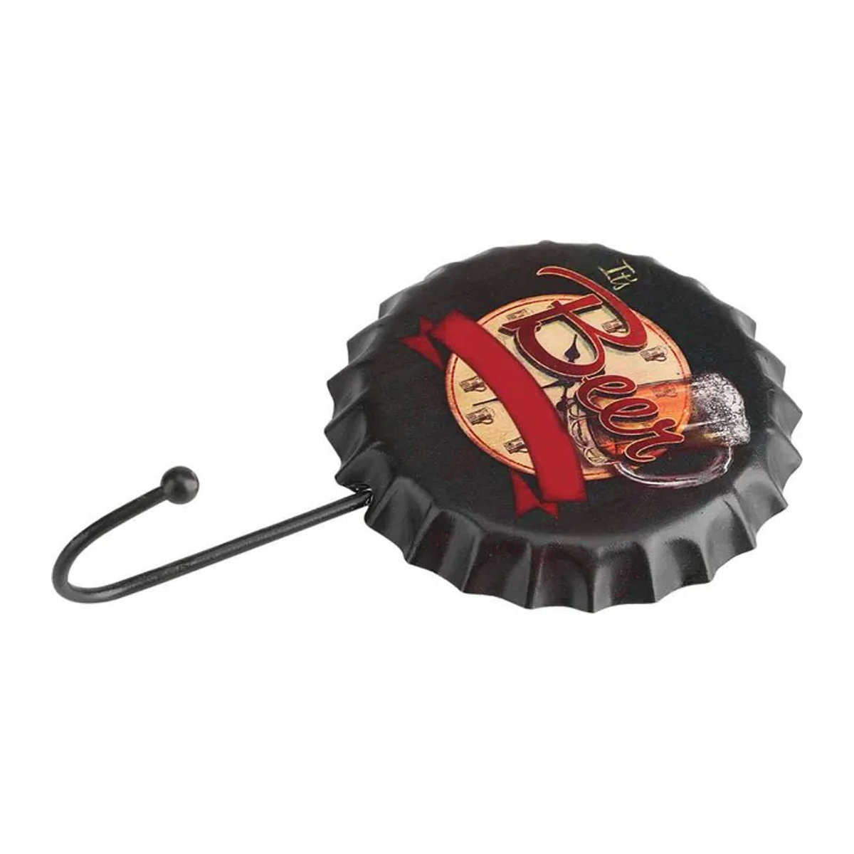 DIYelecs Retro Metall Wandschild Kronkorken Motiv in Schwarz für Bar und Restaurant - Bild 1