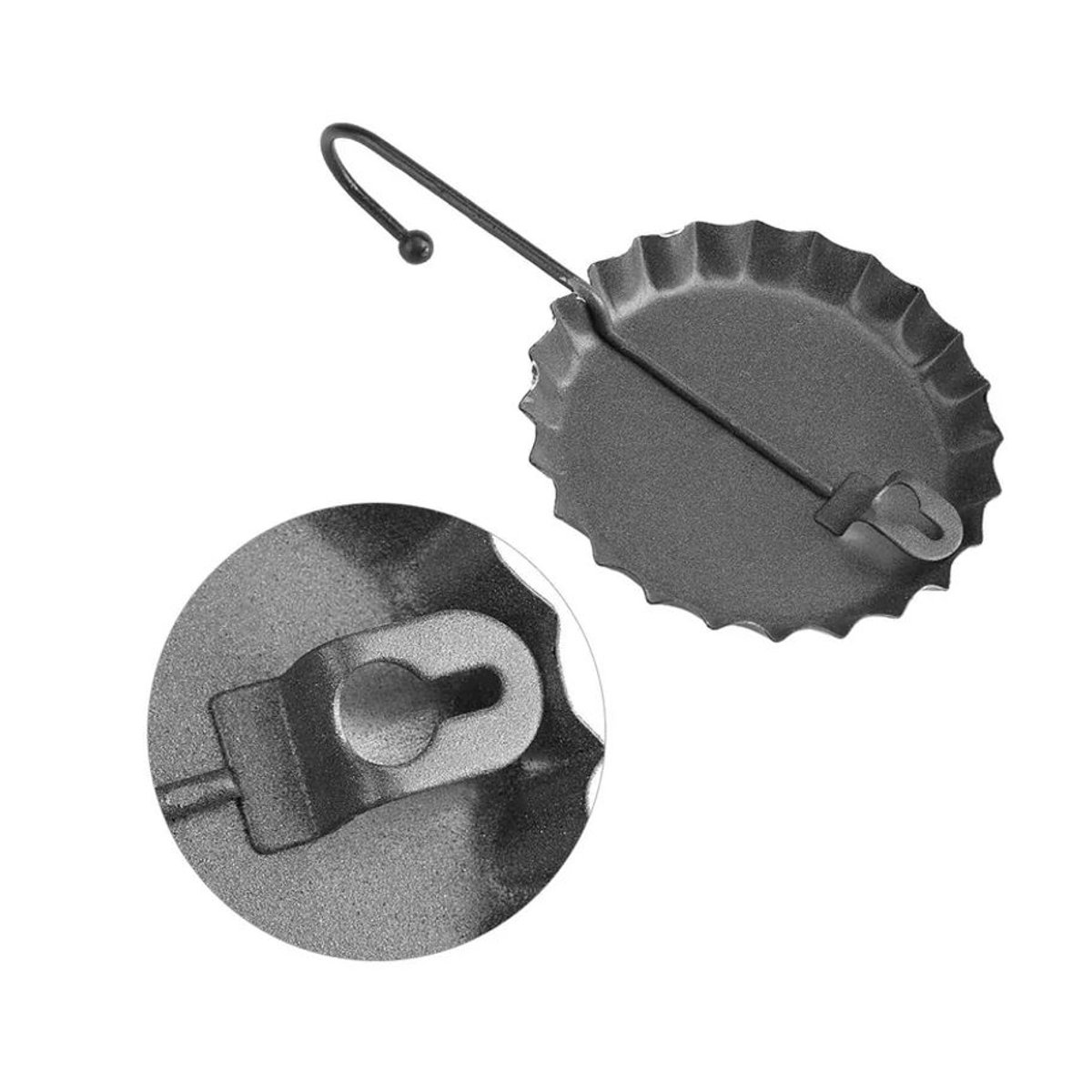 DIYelecs Retro Metall Wandschild Kronkorken Motiv in Schwarz für Bar und Restaurant - Bild 3