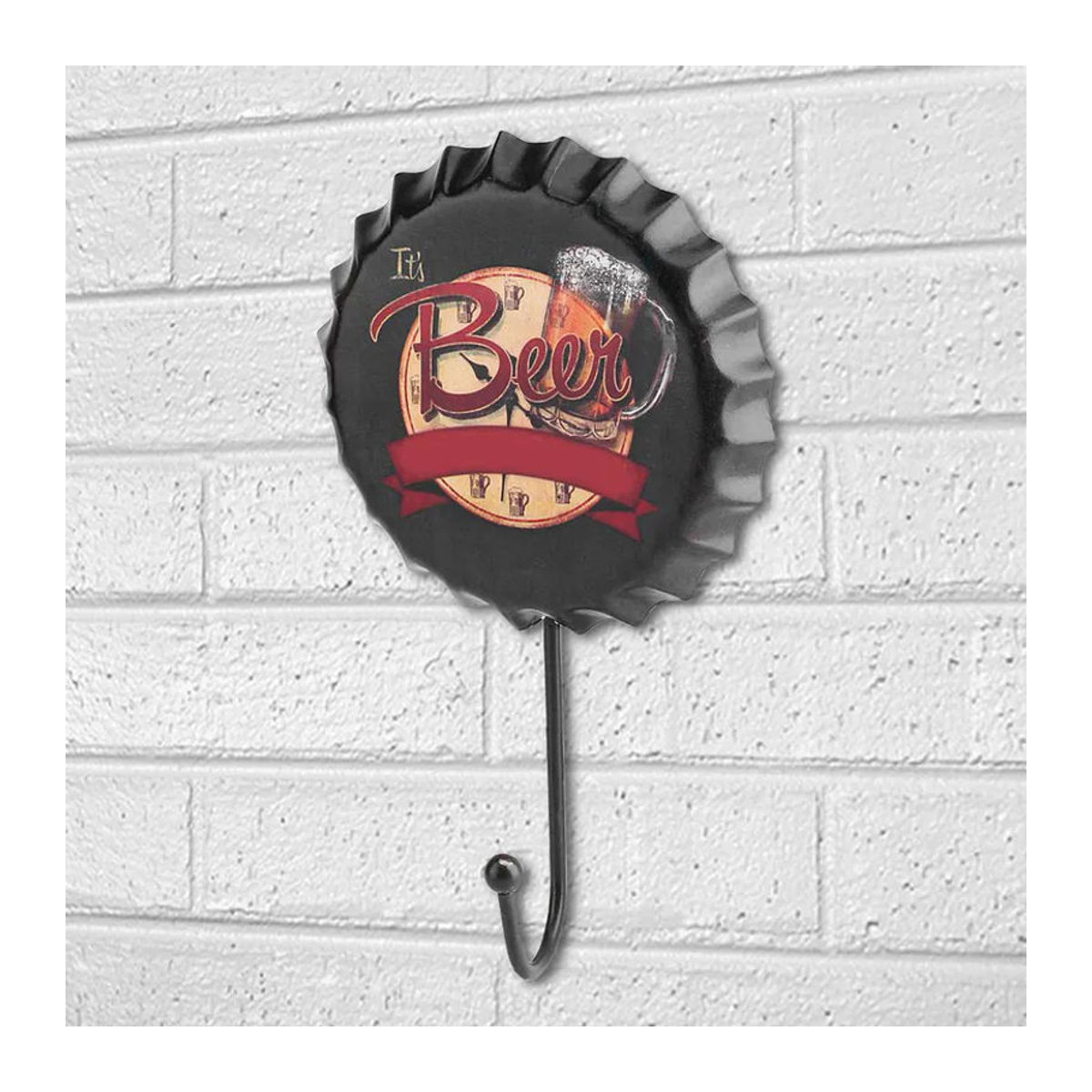 DIYelecs Retro Metall Wandschild Kronkorken Motiv in Schwarz für Bar und Restaurant - Bild 5
