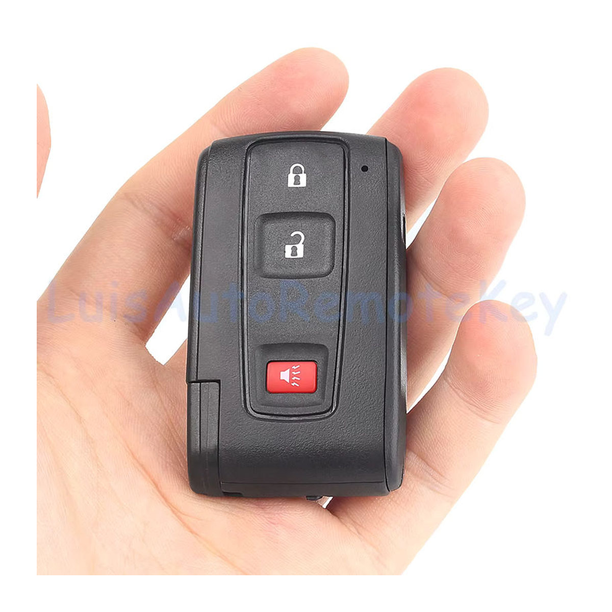 DIYKEY Ersatzgehäuse für Toyota Prius 2004-2009, 3-Tasten Fernbedienung Shell Abdeckung aus Kunststoff, Schwarz - Bild 4
