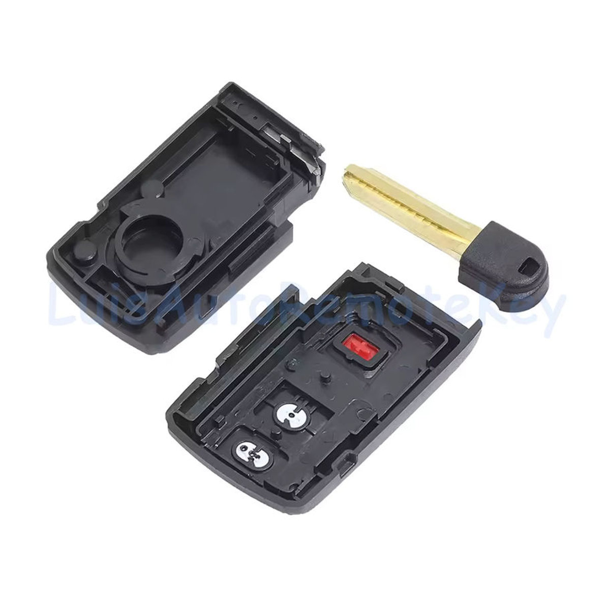 DIYKEY Ersatzgehäuse für Toyota Prius 2004-2009, 3-Tasten Fernbedienung Shell Abdeckung aus Kunststoff, Schwarz - Bild 5