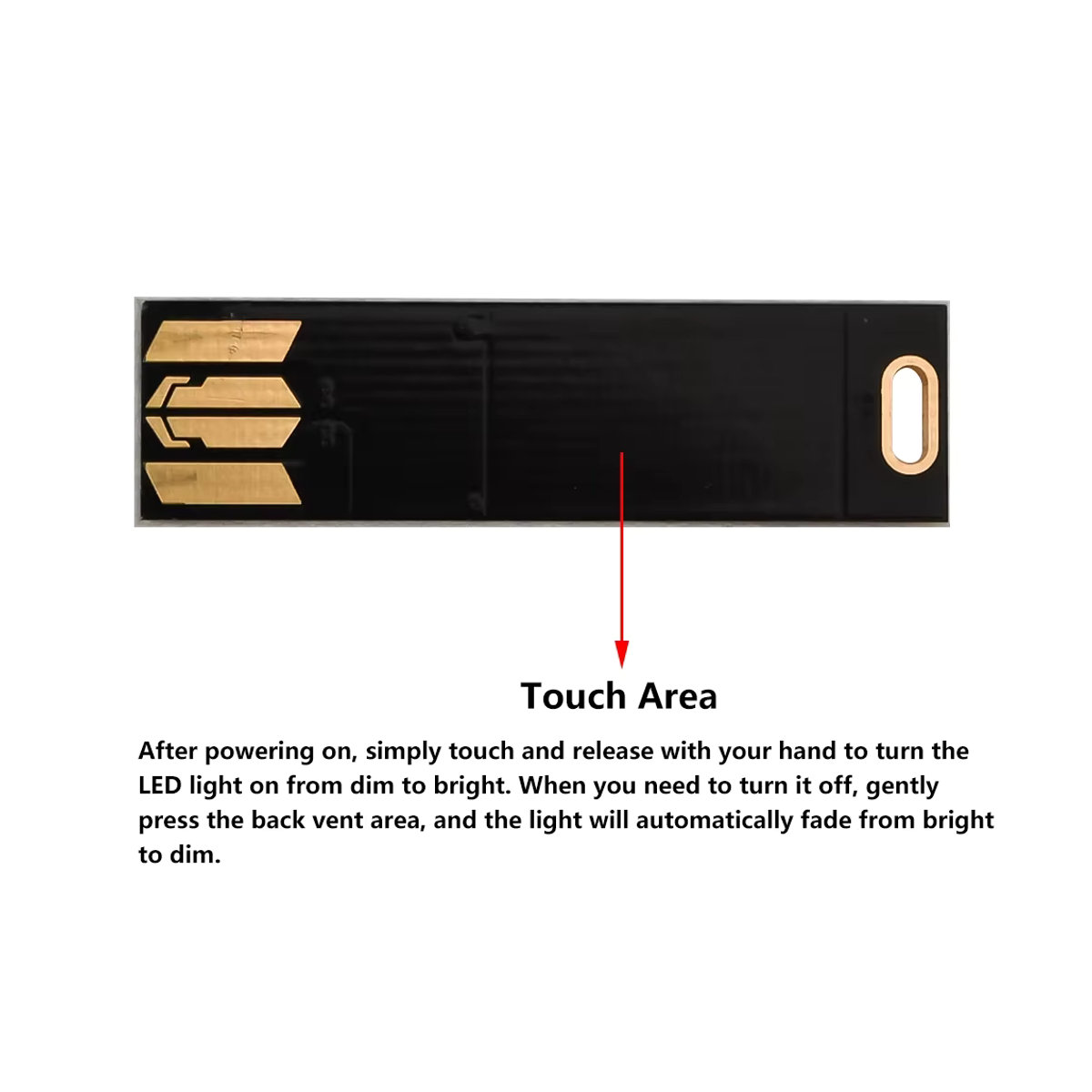 diymore USB LED Tischlampe mit 6 LEDs und Berührungssensor, dimmbar, Warmweiß, Schwarz oder Weiß - Bild 4