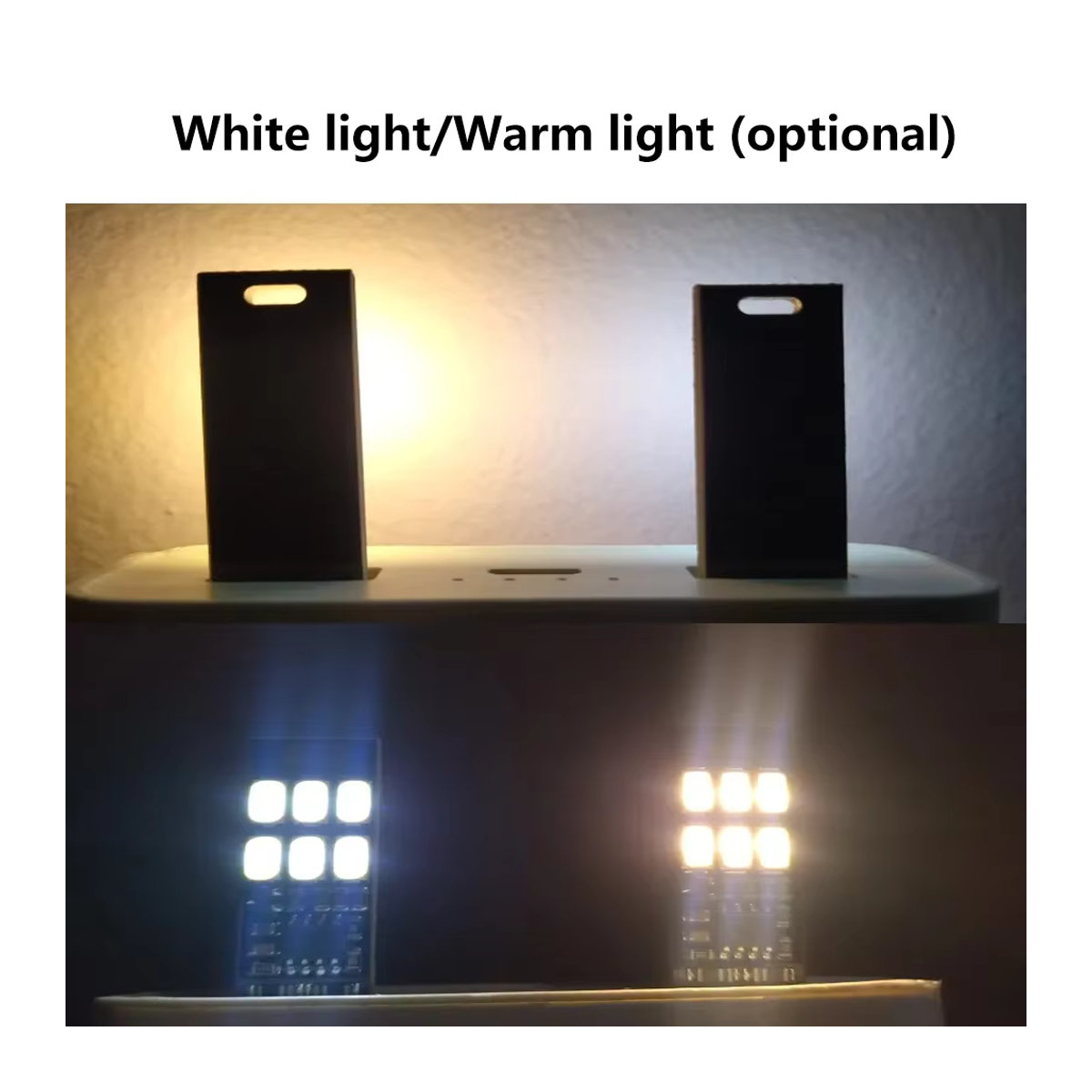 diymore USB LED Tischlampe mit 6 LEDs und Berührungssensor, dimmbar, Warmweiß, Schwarz oder Weiß - Bild 5