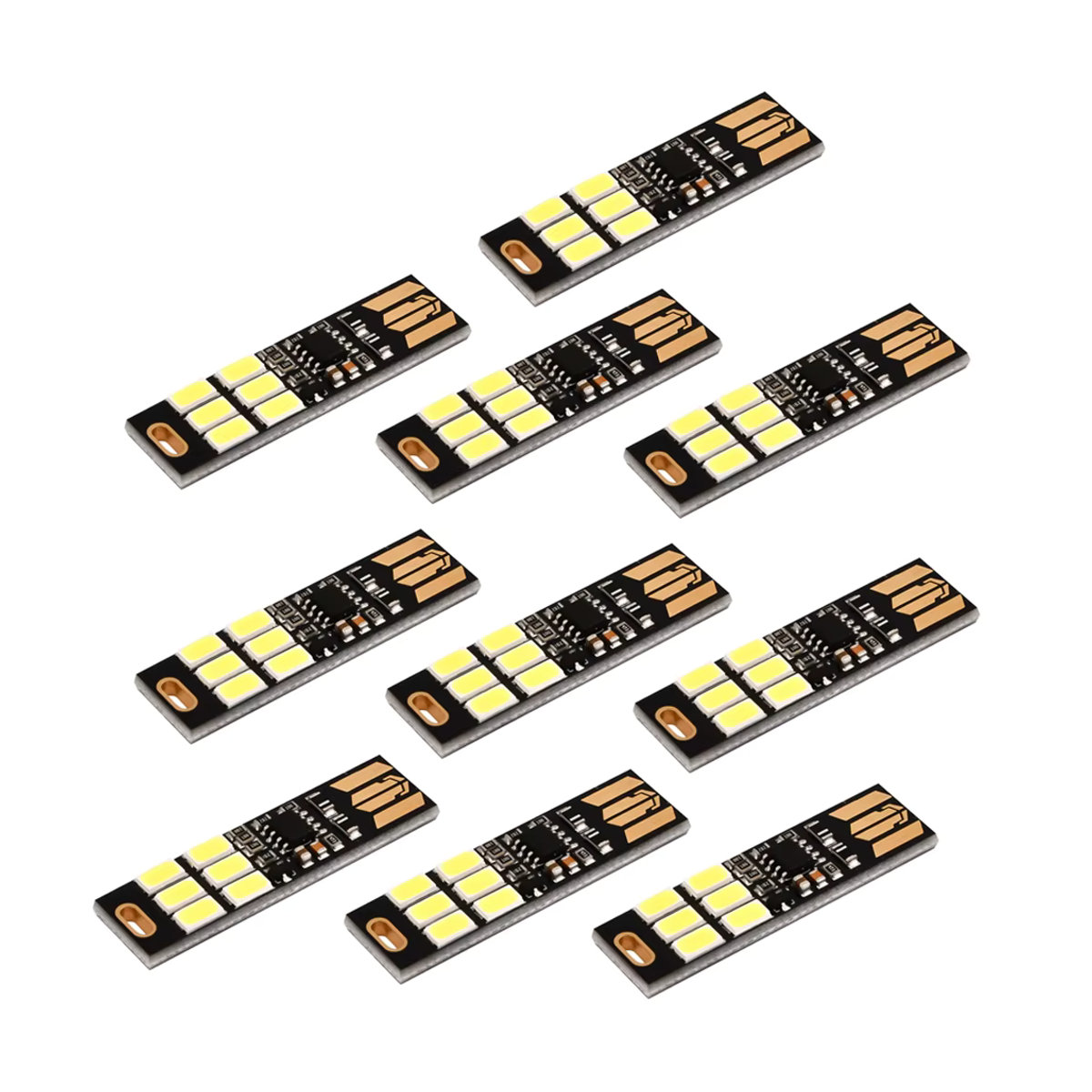 diymore USB LED Tischlampe mit 6 LEDs und Berührungssensor, dimmbar, Warmweiß, Schwarz oder Weiß - Bild 6