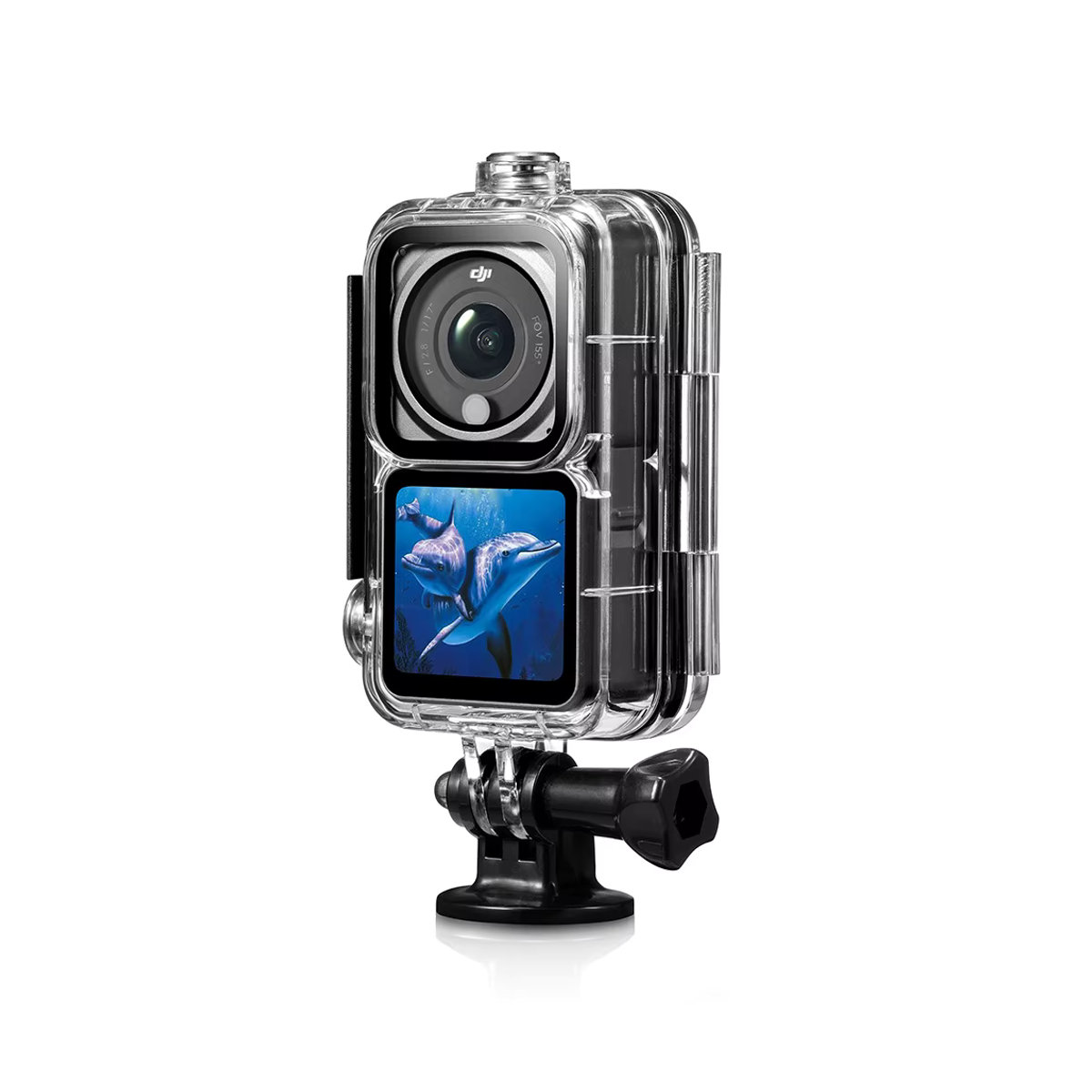 DJI Unterwassergehäuse für Osmo Action 2 Dual-Screen Combo in Schwarz mit Schraube und 1/4-Adapter - Bild 2