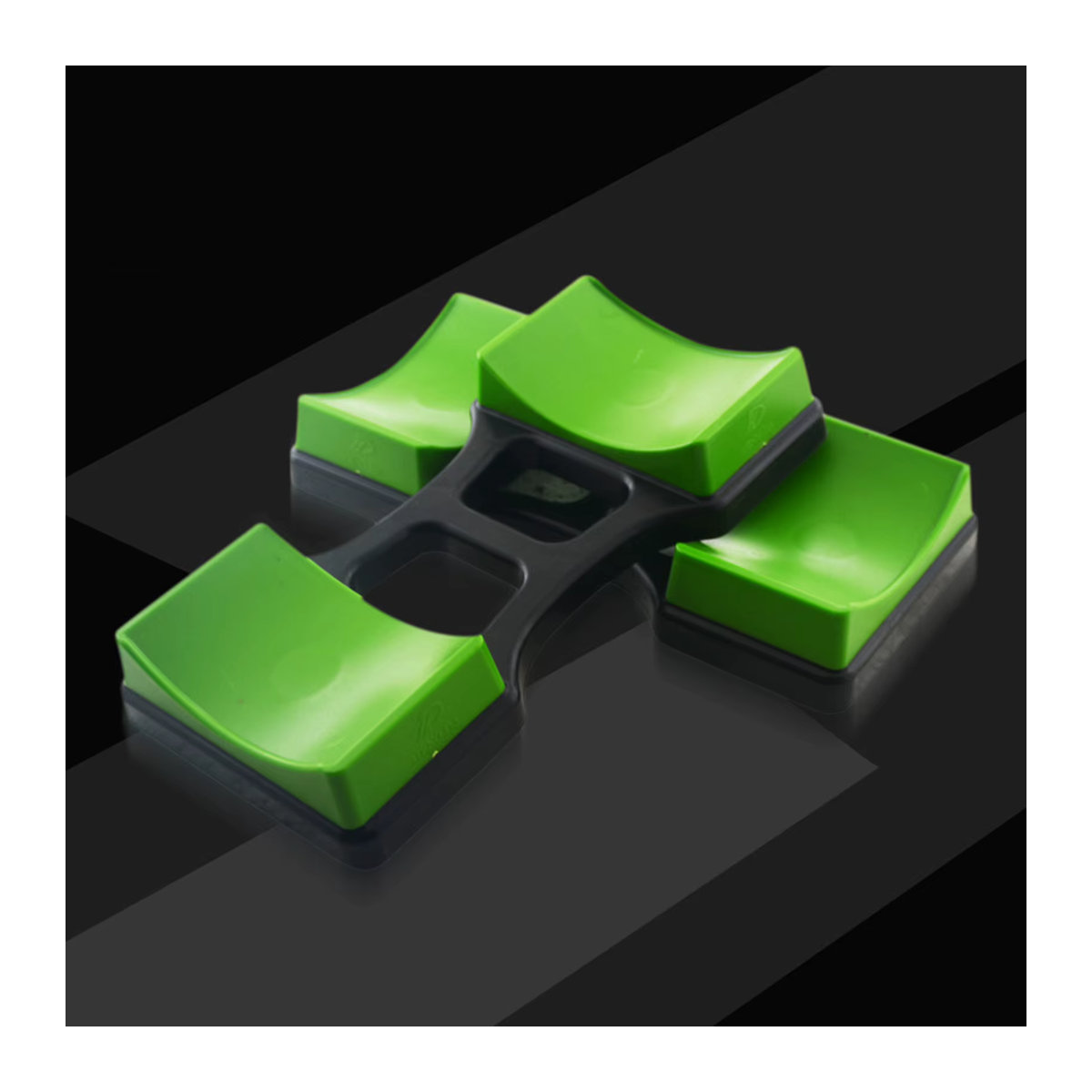 DKSHETOY Hantel Racks Set aus Kunststoff in Grün für dein Home Gym - Bild 3
