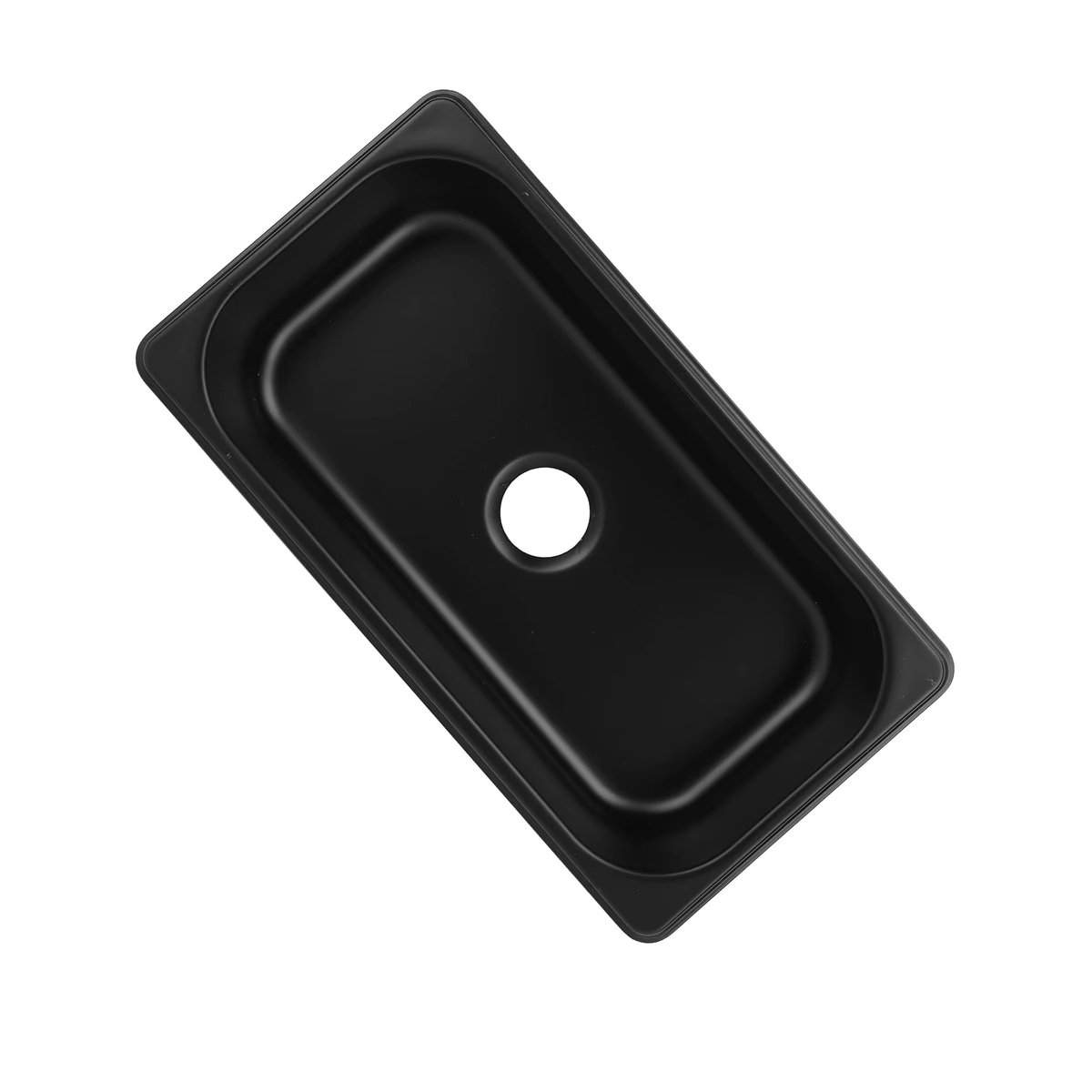 DOACT Einbauspüle aus Edelstahl in Schwarz, minimalistisches Design, hitzebeständig und kratzfest - Bild 3