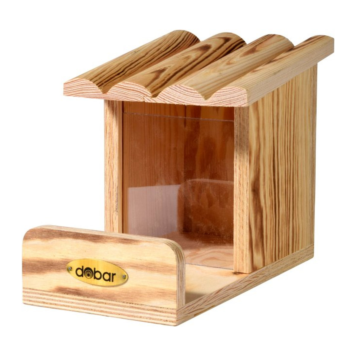 Dobar Eichhörnchen-Futterstation aus Holz und Kiefer mit Futtersilo in Natur - Bild 1