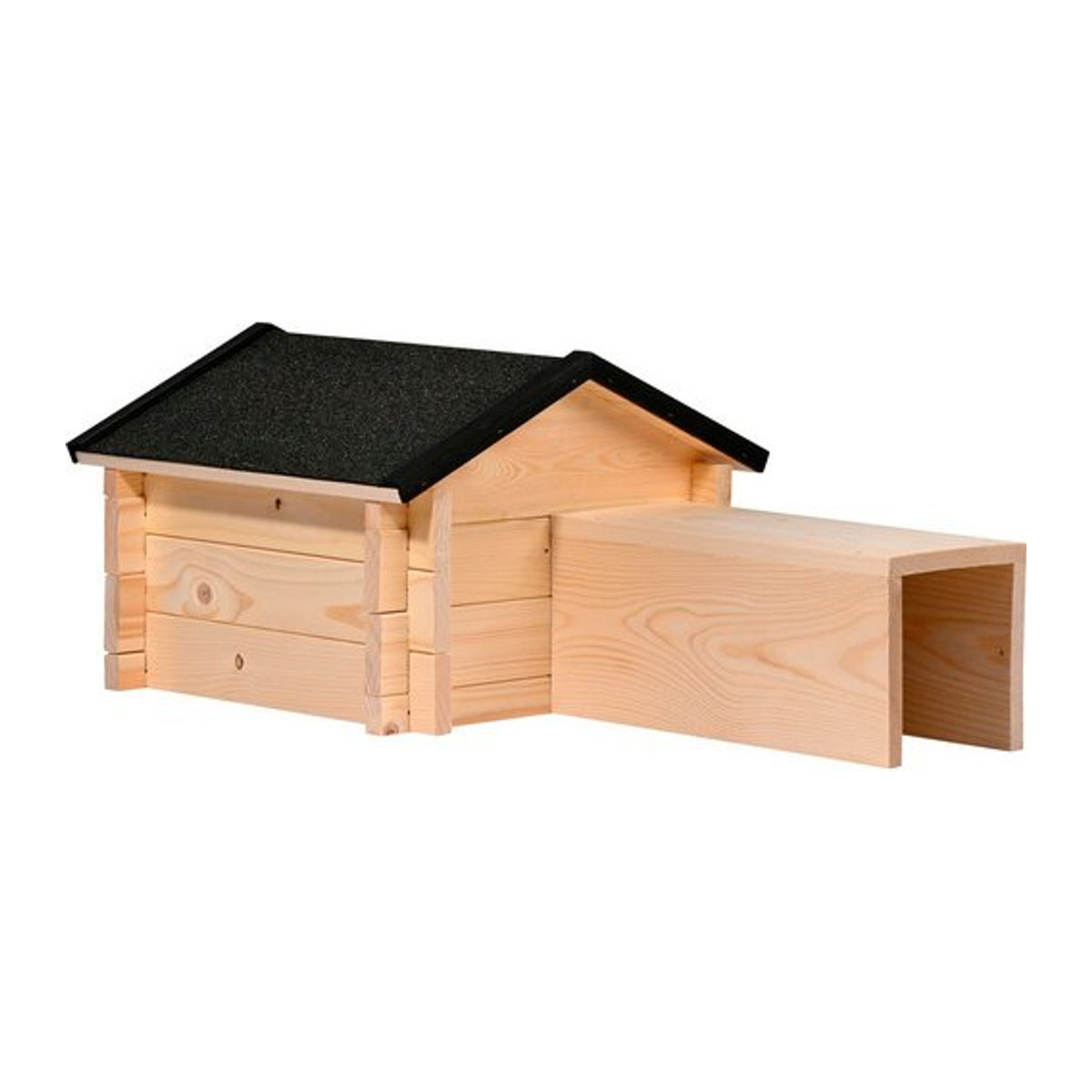 Dobar Igelhaus Tartu aus Holz in Braun, Natur oder Schwarz, B/H/T: 39 x 31 x 70 cm - Bild 1