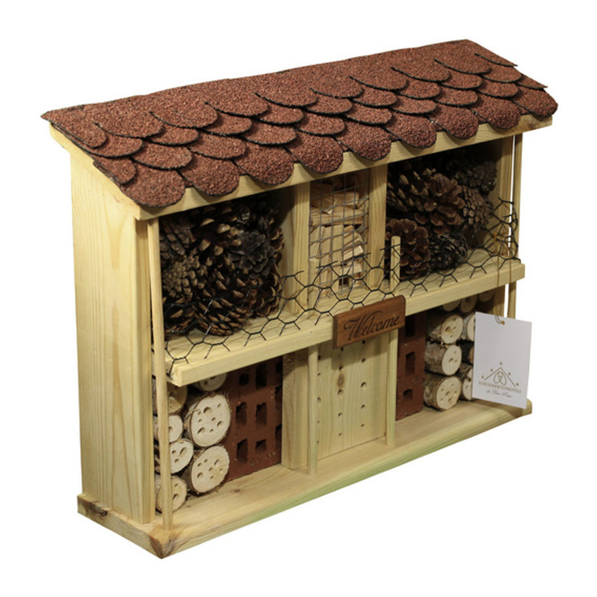 Dobar Insektenhotel Landhaus Komfort Bausatz in Braun - Bild 2