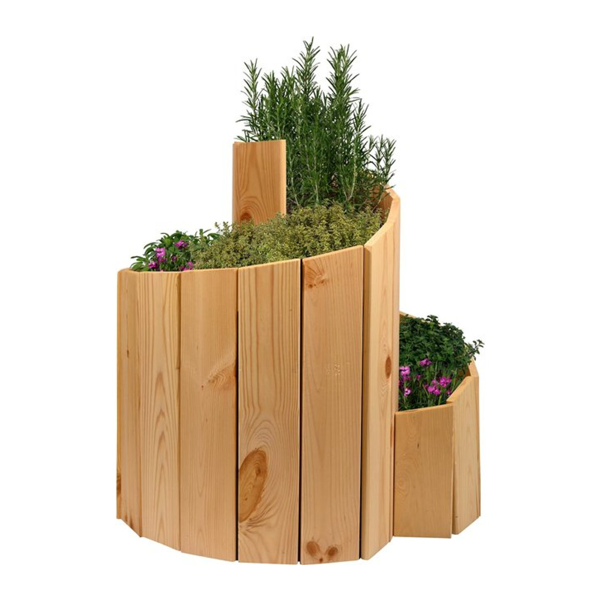dobar Kräuterspirale aus Massivholz als Bausatz - Bild 1