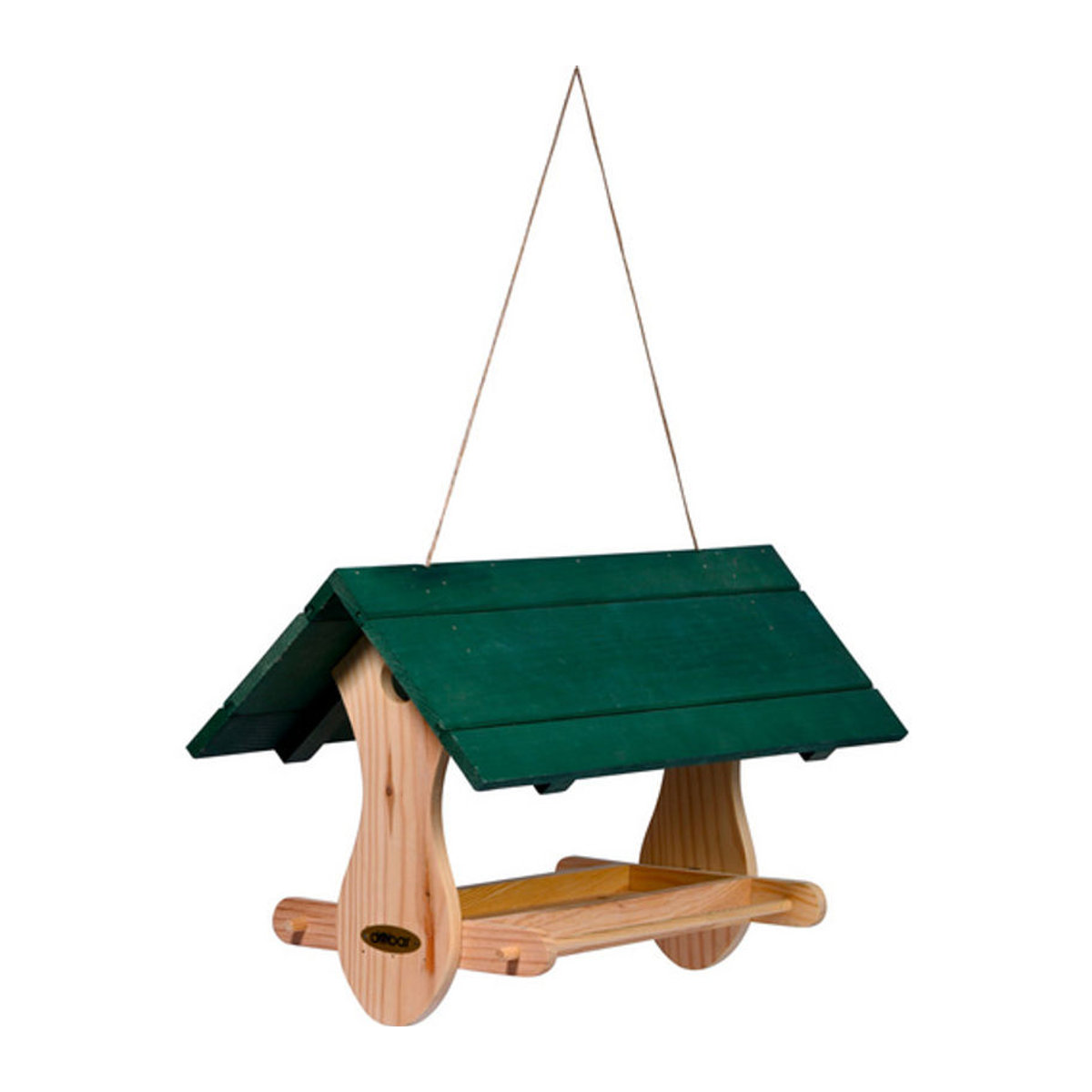 Dobar Vogelfutterhaus Nuuk hängend aus Kiefernholz in Grün - Bild 3