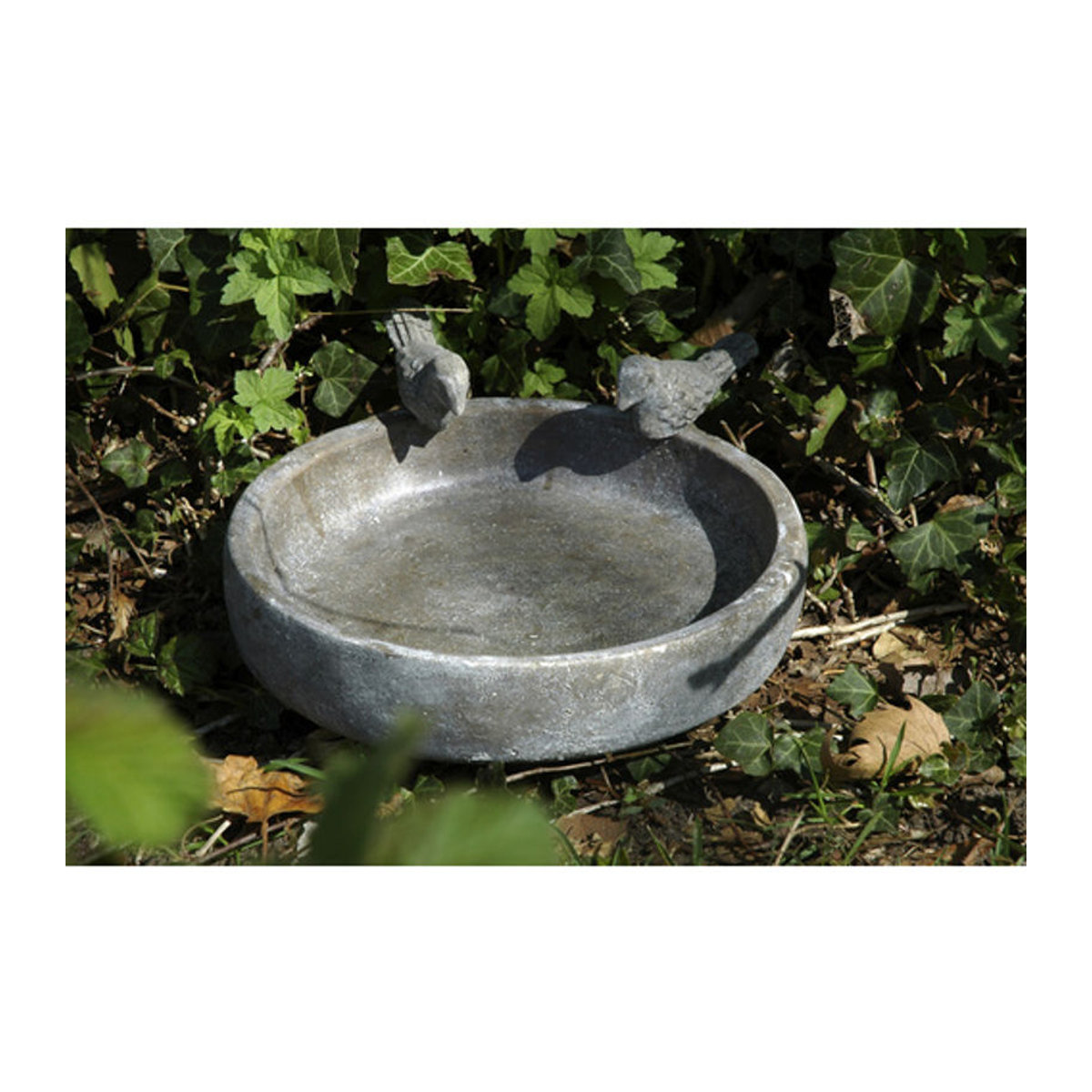 Dobar Vogeltränke Pool-Oase aus Keramik in Grau - Bild 2