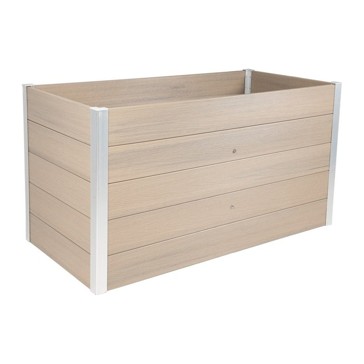 Dobar WPC Hochbeet XXL Silbergrau - Bild 1