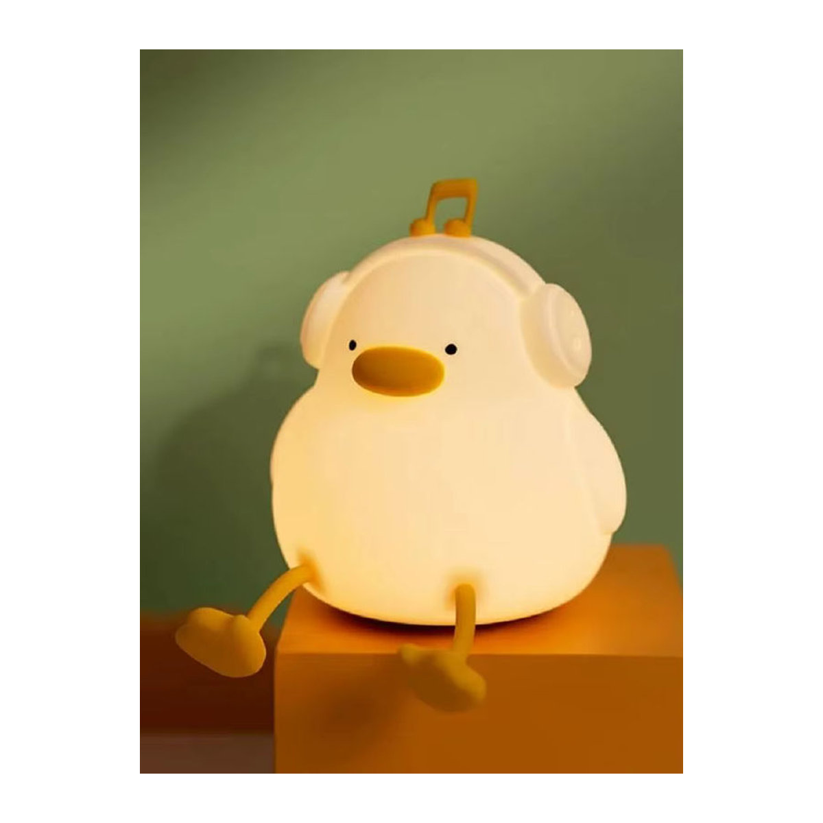DoDo Duck LED Nachtlicht aus Silikon in Weiß, dimmbare und wiederaufladbare Entenlampe für das Kinderzimmer - Bild 7