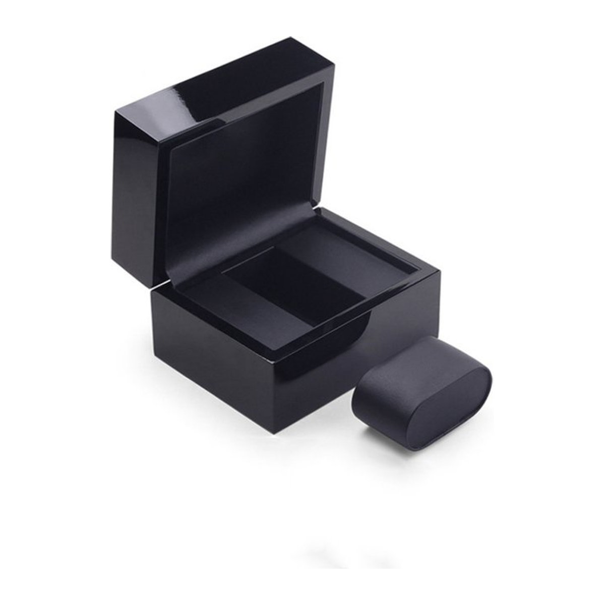 DOKW Uhrenbox aus Leder und Holz in Schwarz für Damen und Herren - Bild 1