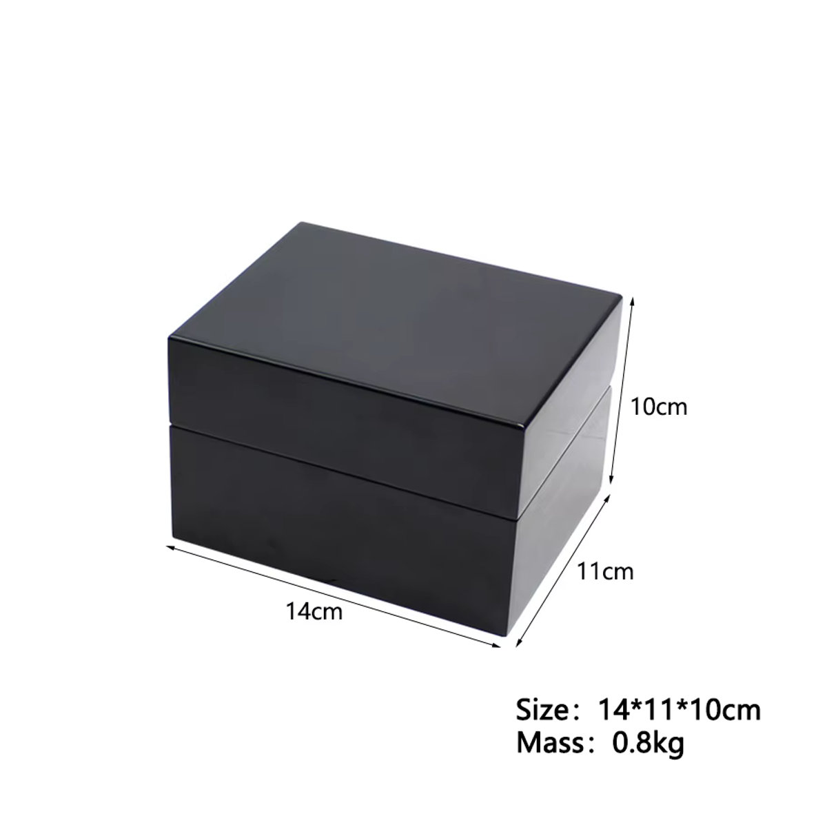 DOKW Uhrenbox aus Leder und Holz in Schwarz für Damen und Herren - Bild 6