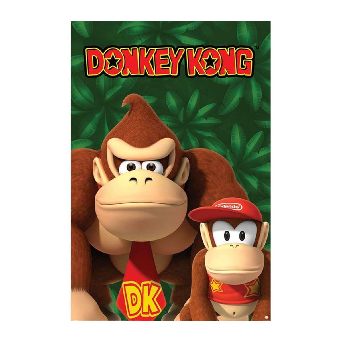 Donkey Kong Maxi Donkey & Diddy Kong Poster, mehrfarbig, Breite: 91.5 cm - Bild 1