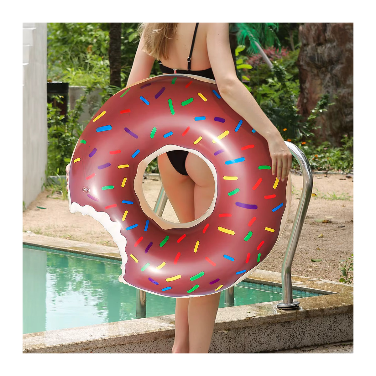 Donut Pool Floats Sommer-Schwimmring als Strand- und Pool-Schwimmhilfe für deine Poolparty - Bild 2