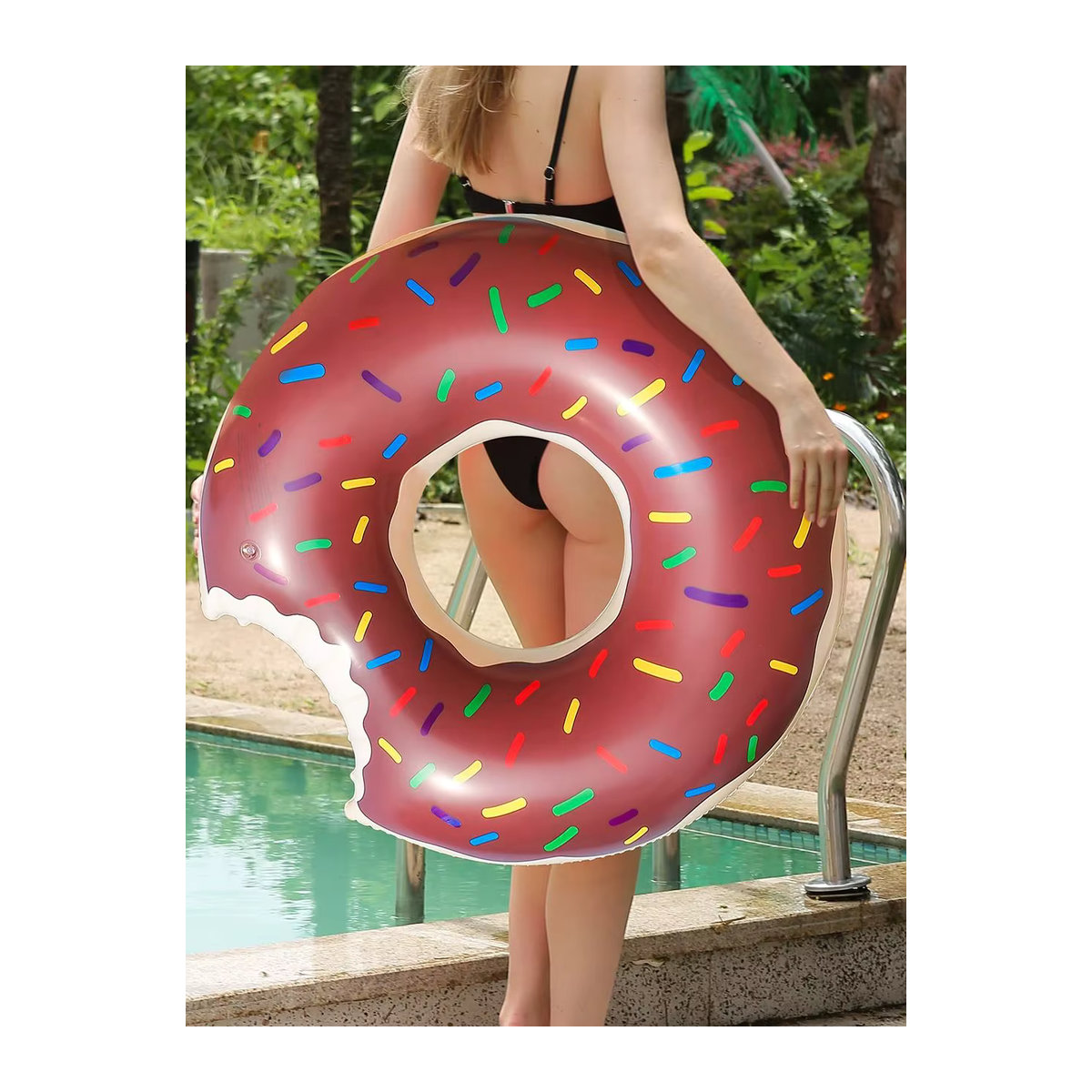 Donut Pool Floats Sommer-Schwimmring als Strand- und Pool-Schwimmhilfe für deine Poolparty - Bild 4