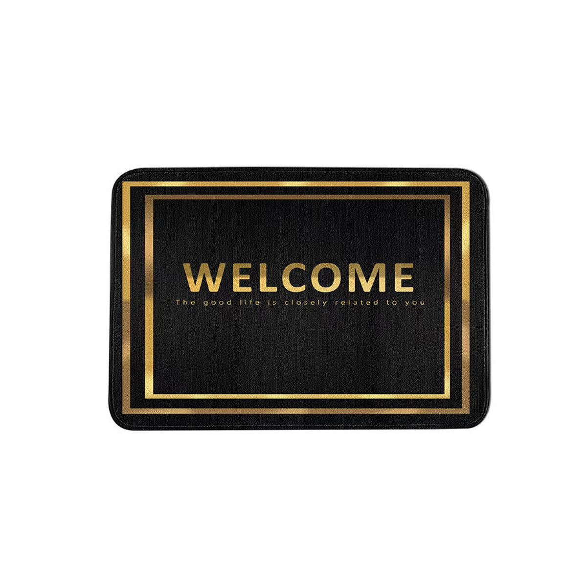Doppelseitige Fußmatte mit Schwarz-Gold-Muster für Küche und Schlafzimmer - Bild 5