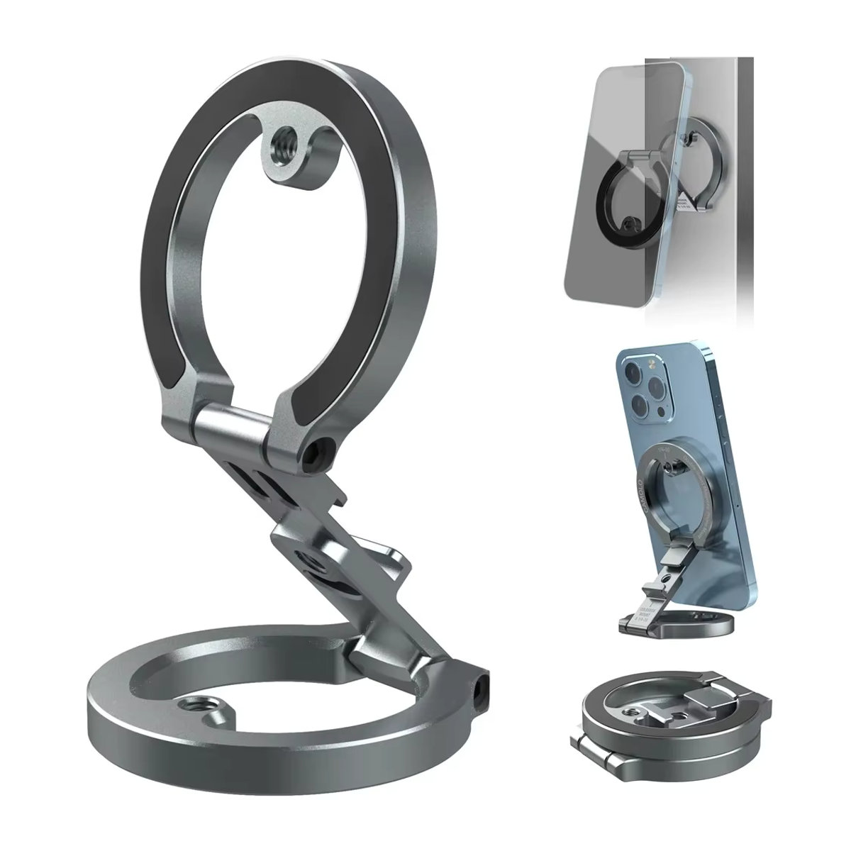 Doppelseitiger magnetischer Telefonhalter mit 1/4"-20 Kaltschuh für MagSafe iPhone und Android sowie Stativ und Gym-Nutzung - Bild 7