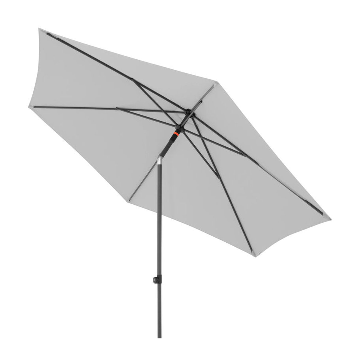 Doppler myZone Sonnenschirm Push Up, grau, Durchmesser: 300 cm - Bild 1