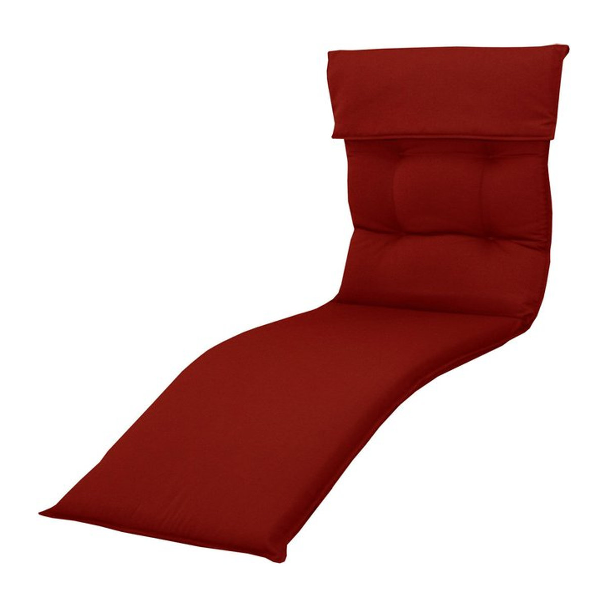 Doppler Relax Style Relaxsesselauflage aus Dralon in Rot, B/T/H: 175 x 50 x 7 cm - Bild 1