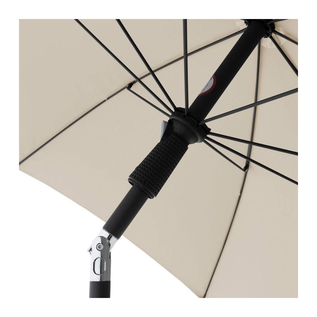 Doppler Sonnenschirm Active Green Edition 210 in Natur/Beige mit Ø 210 cm - Bild 1