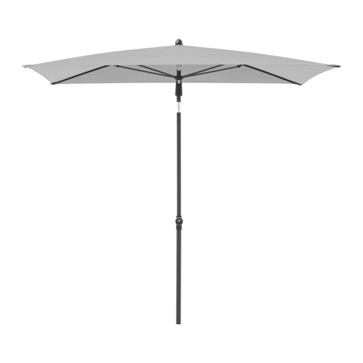 Doppler Sonnenschirm Active Green Edition in Grau mit Aluminiumgestell, B/L: 120 x 200 cm - Bild 1