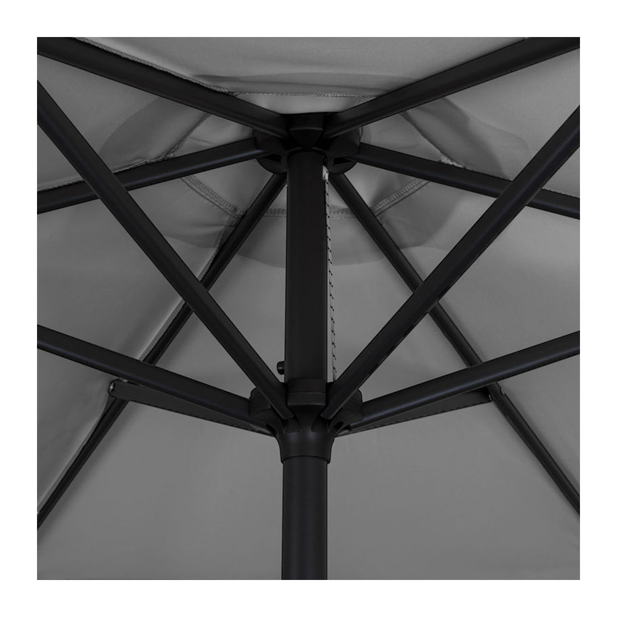 Doppler Sonnenschirm Derby Basic Lift neo in Anthrazit mit Höhenverstellung und Ø 180 cm - Bild 1