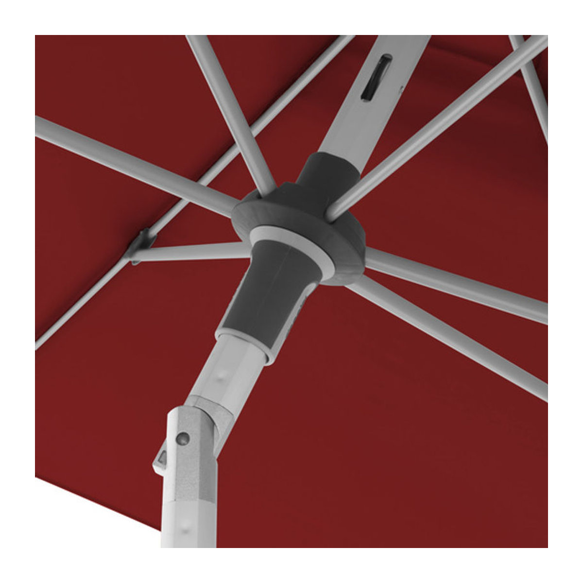 Doppler Sonnenschirm Expert Auto Tilt rechteckig rot B/T: 220 x 140 cm - Bild 2