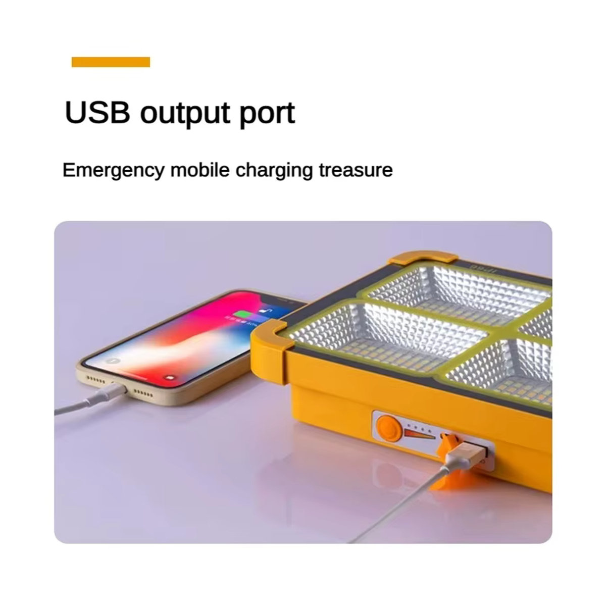 DOUWENXI Camping Laterne Solar Tragbare LED Zeltleuchte mit Magnet und Powerbank Funktion für Notfall und Reparatur - Bild 3