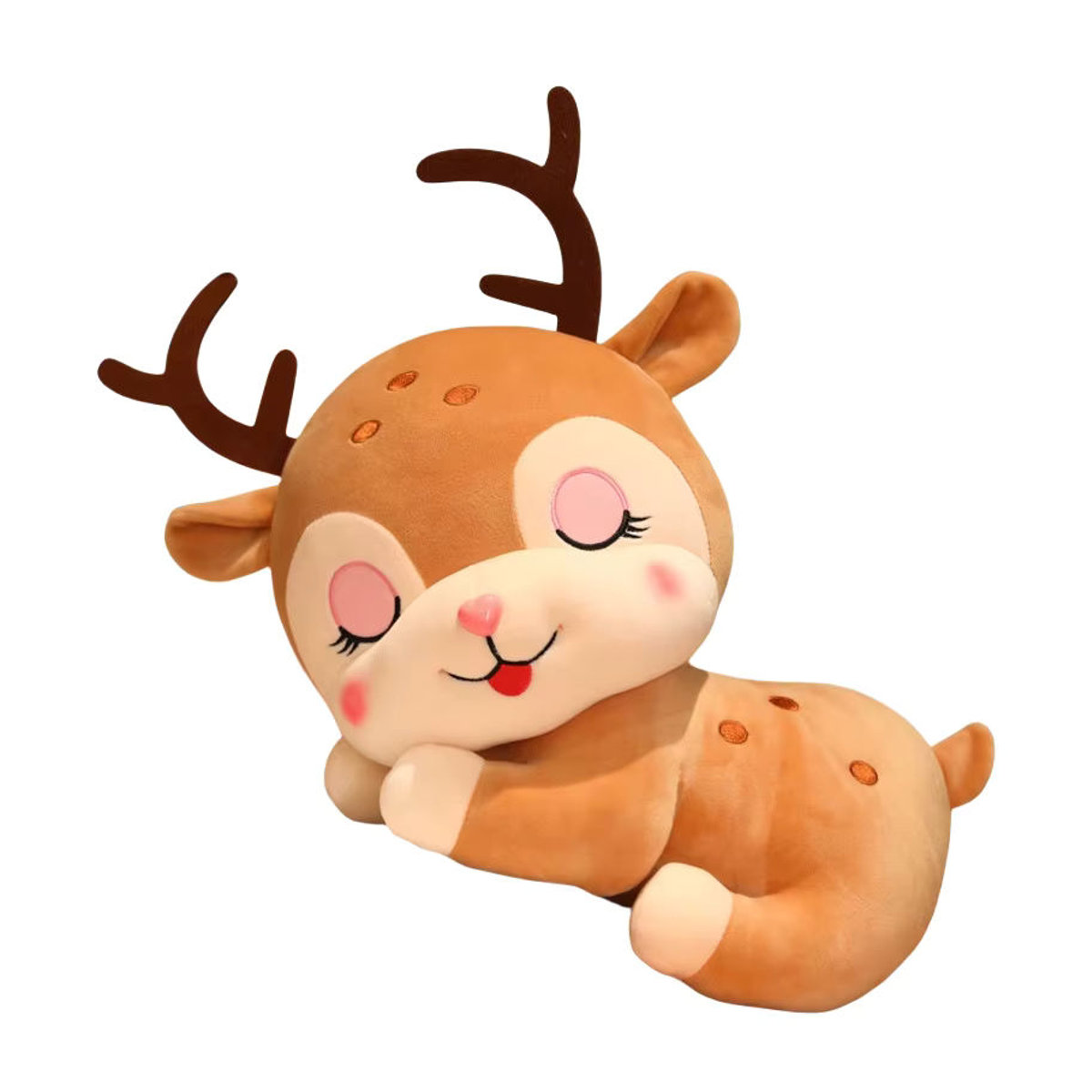 DOYOUDO Sika Deer Plüschtier Mehrfarbig, 25 cm Dekorative Tierfigur aus Textil - Bild 7