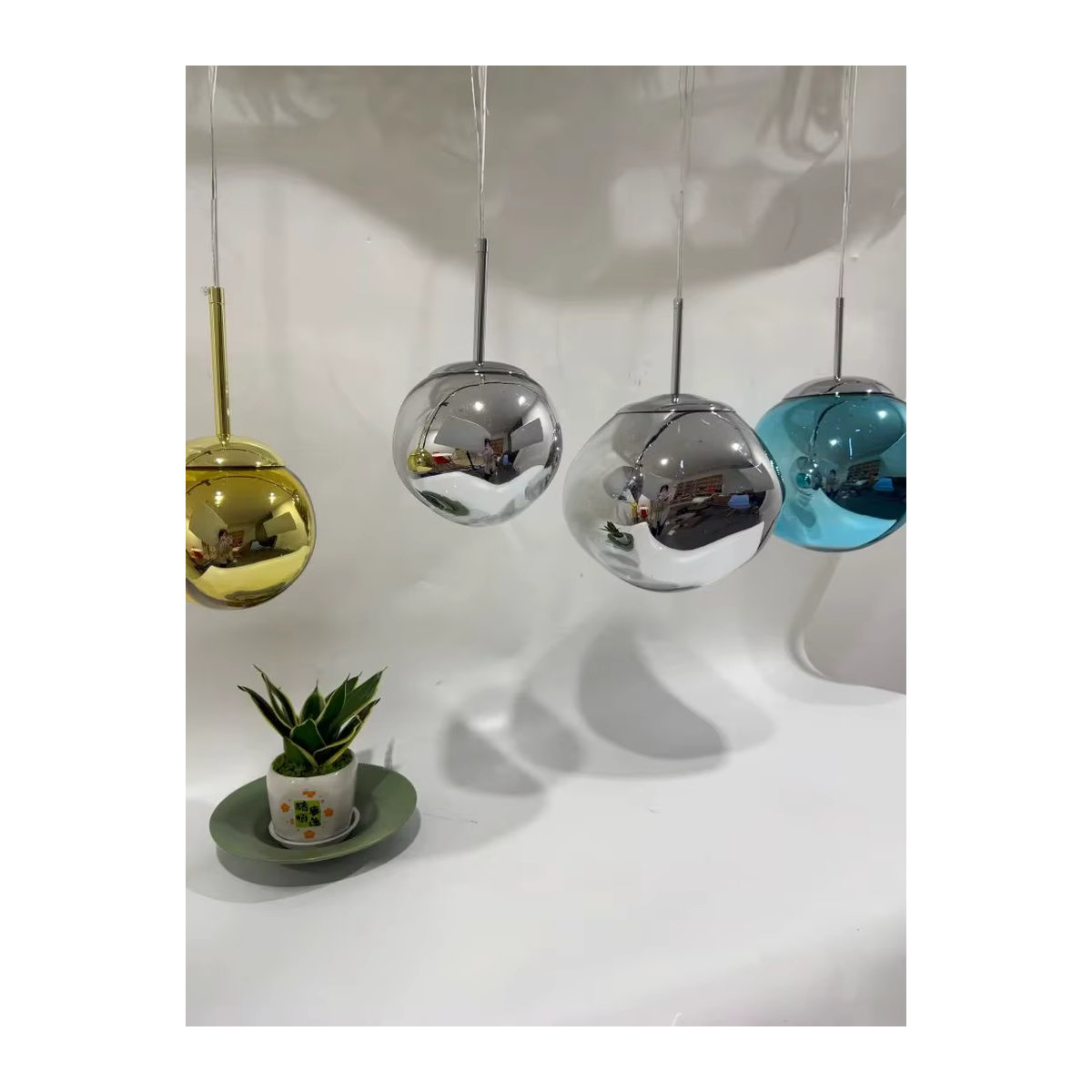 Dr.Decor Moderner Lava LED Kronleuchter aus Kunststoff und Metall für Wohnzimmer und Küche - Bild 1