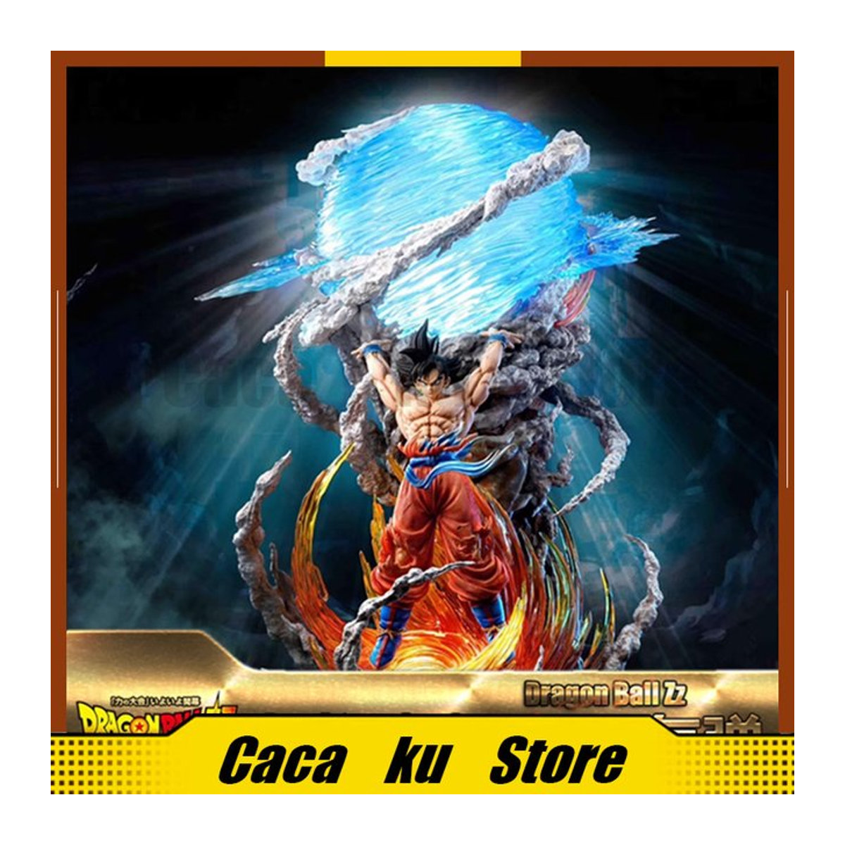 Dragon Ball Anime Figur Son Goku Super Genki Leuchtende PVC Statue von Bandai, mehrfarbig, Höhe: 23 cm - Bild 1